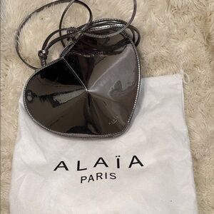 Alaia Metallic Heart Mini Bag